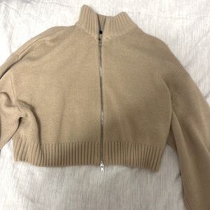 Beige knitted H&M cardigan